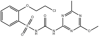 2-(2-Chloroethoxy)-N-(((4-methoxy-6-methyl-1,3,5-triazin-2-yl)amino)carbonyl)benzenesulfonamide(82097-50-5)
